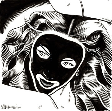 "Madonna in blackface" is copyright ©2008 by Eric Reynolds.  All rights reserved.  Reproduction prohibited.