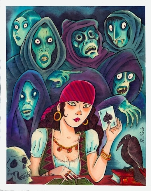 "Uncanny Unearthly Unknown" is copyright ©2008 by Richard Sala.  All rights reserved.  Reproduction prohibited.