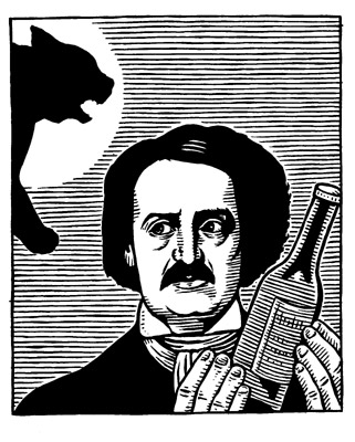 "Poe Cat (New York Times)" is copyright ©2008 by M. Kupperman.  All rights reserved.  Reproduction prohibited.