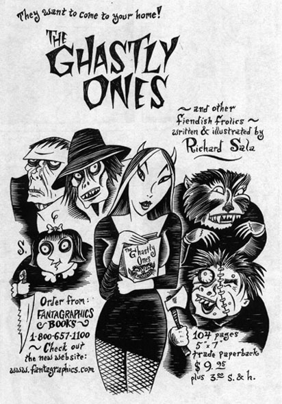 "Ghastly Ones Ad" is copyright ©2008 by Richard Sala.  All rights reserved.  Reproduction prohibited.