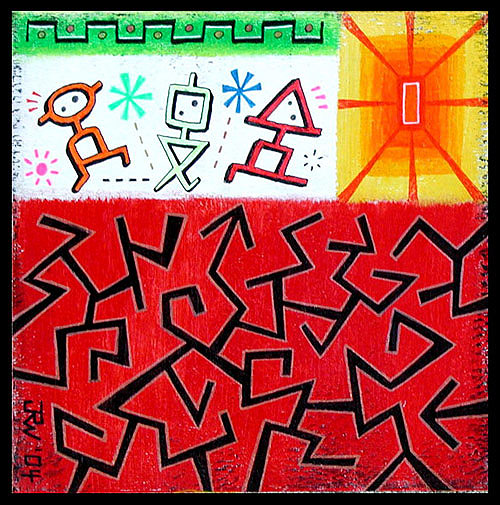 "Dancequake (painting)" is copyright ©2008 by J.R. Williams.  All rights reserved.  Reproduction prohibited.