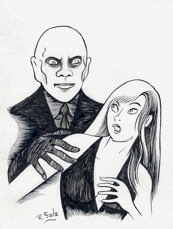 "Fantomas 1964 - Pen and ink" is copyright ©2008 by Richard Sala.  All rights reserved.  Reproduction prohibited.