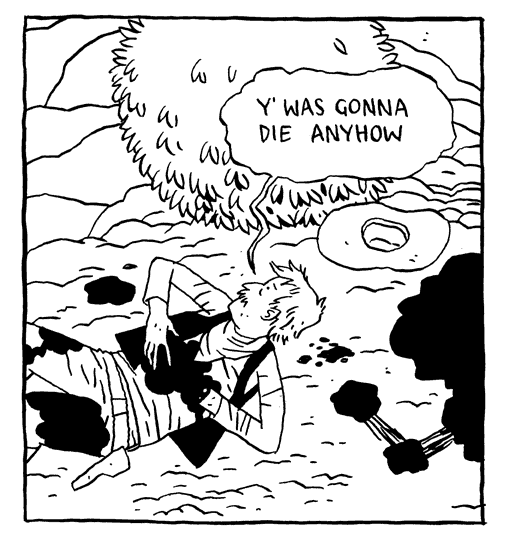 "y' was gonna die anyhow" is copyright ©2008 by Jordan Crane.  All rights reserved.  Reproduction prohibited.
