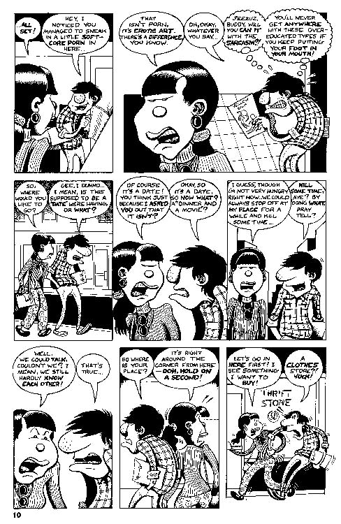 "HATE #2, pg 10" is copyright &copy;2008 by Peter Bagge.  All rights reserved.  Reproduction prohibited.