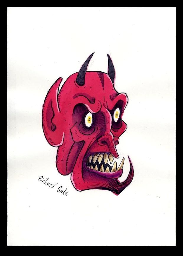 "Unmasked Series: Mad Devil" is copyright ©2008 by Richard Sala.  All rights reserved.  Reproduction prohibited.