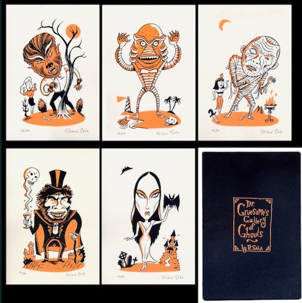 "Dr. Gruesome's Gallery of Ghouls - Print Set" is copyright ©2008 by Richard Sala.  All rights reserved.  Reproduction prohibited.