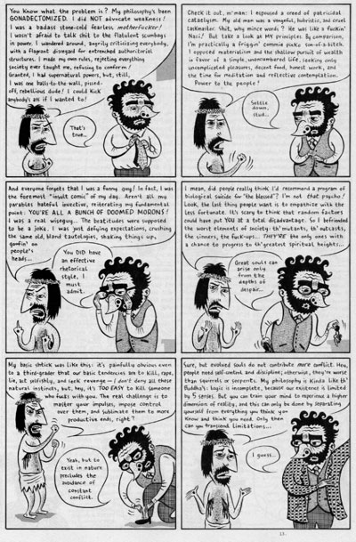 "SCHIZO # 2, page 13" is copyright &copy;2008 by Ivan Brunetti.  All rights reserved.  Reproduction prohibited.