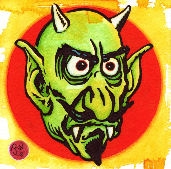 "Green Demon" is copyright ©2008 by J.R. Williams.  All rights reserved.  Reproduction prohibited.