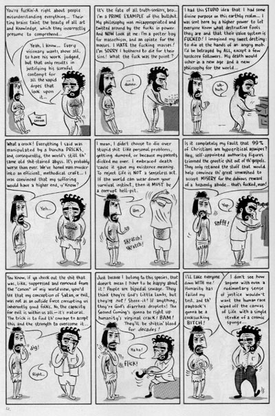 "SCHIZO # 2, page 12" is copyright &copy;2008 by Ivan Brunetti.  All rights reserved.  Reproduction prohibited.