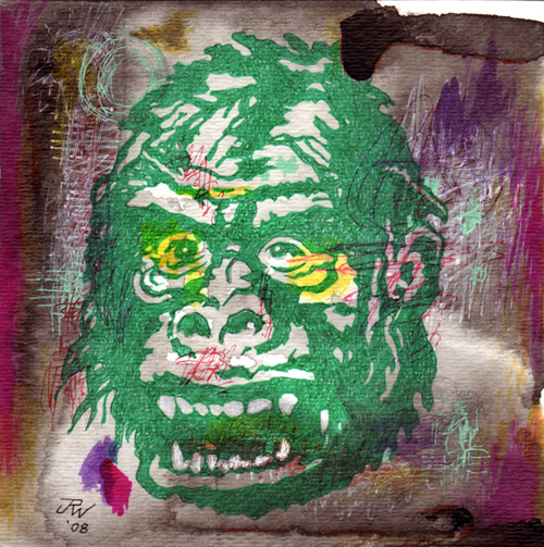 "Green Gorilla" is copyright ©2008 by J.R. Williams.  All rights reserved.  Reproduction prohibited.