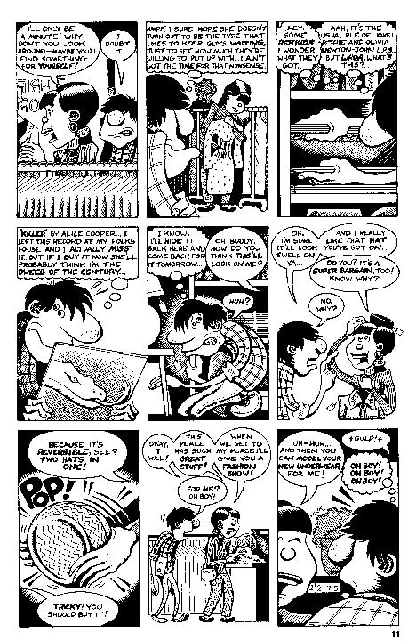 "HATE #2, pg 11" is copyright &copy;2008 by Peter Bagge.  All rights reserved.  Reproduction prohibited.