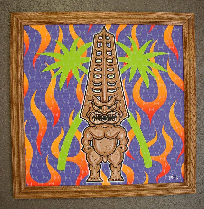 "TECHNO TIKI PAINTING" is copyright ©2008 by Jim Blanchard.  All rights reserved.  Reproduction prohibited.