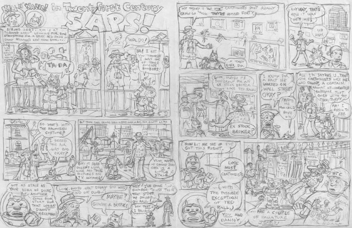 "'21st Century Saps' breakdown" is copyright ©2008 by Kim Deitch.  All rights reserved.  Reproduction prohibited.