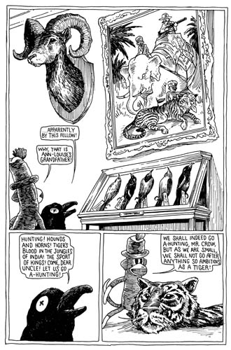 "Going a-hunting" is copyright ©2008 by Tony Millionaire.  All rights reserved.  Reproduction prohibited.