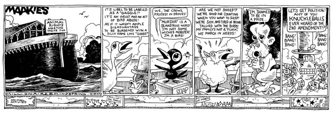 "Animal rights reconsidered" is copyright ©2008 by Tony Millionaire.  All rights reserved.  Reproduction prohibited.