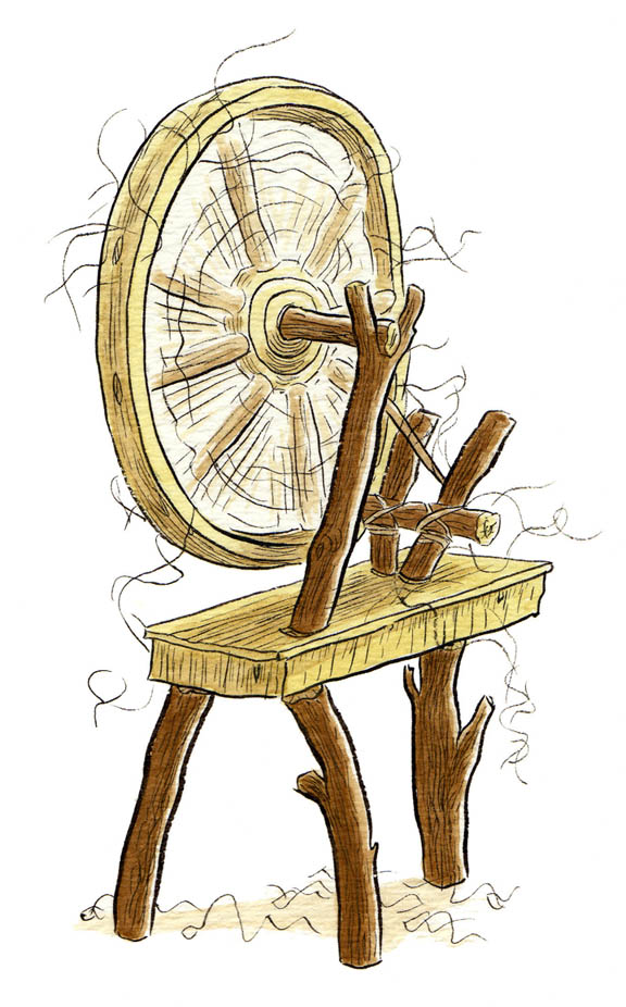 "FAIRY TALE ICON - THE SPINNING WHEEL" is copyright ©2008 by Jeremy Eaton.  All rights reserved.  Reproduction prohibited.