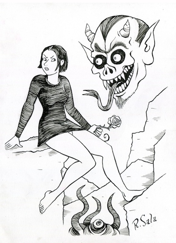 "Peculia 2018" is copyright ©2008 by Richard Sala.  All rights reserved.  Reproduction prohibited.