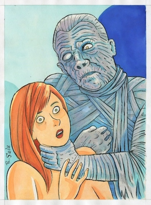 "THE MUMMY" is copyright ©2008 by Richard Sala.  All rights reserved.  Reproduction prohibited.