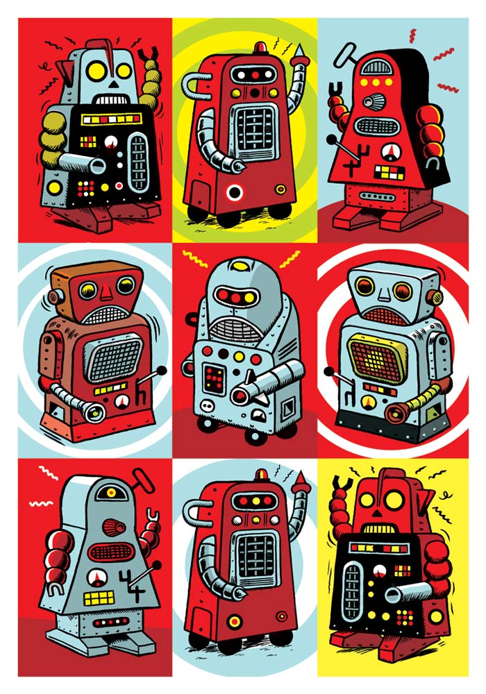 "*Sti(N)ckers- RRRoBots!" is copyright ©2008 by  Mats!?.  All rights reserved.  Reproduction prohibited.