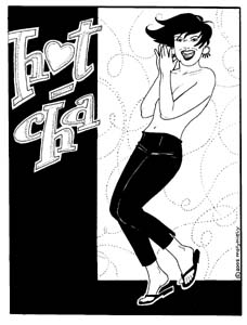 "Hotcha! Beatnik Pinup" is copyright ©2008 by Molly Kiely.  All rights reserved.  Reproduction prohibited.