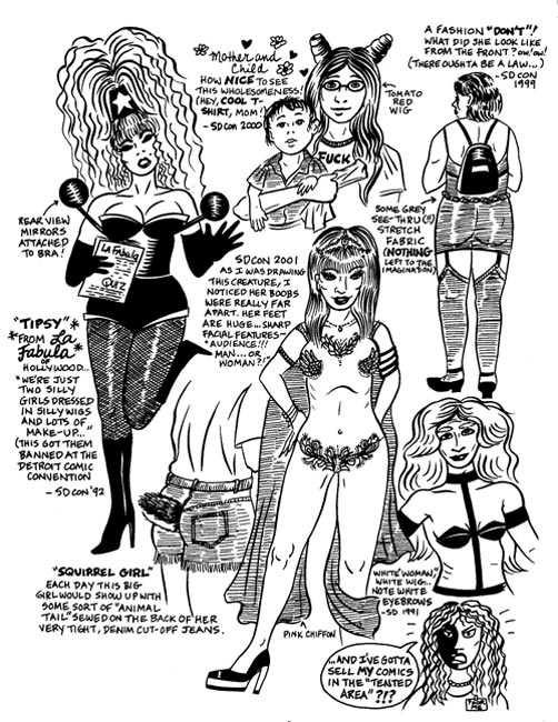 "'The Other Women in Comics' p.2" is copyright ©2008 by Mary Fleener.  All rights reserved.  Reproduction prohibited.