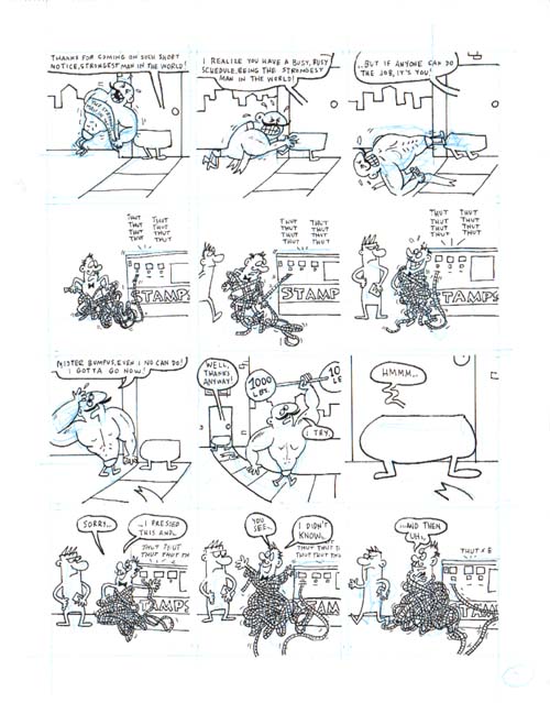 "Gunther Bumpus and Dandy Zipper, page 3 of 6" is copyright ©2008 by Sam Henderson.  All rights reserved.  Reproduction prohibited.