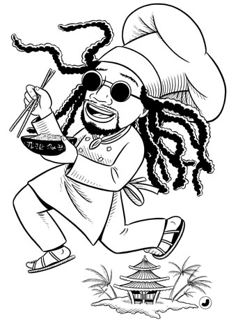 "PASTA RASTA CHEF" is copyright ©2008 by Jeremy Eaton.  All rights reserved.  Reproduction prohibited.