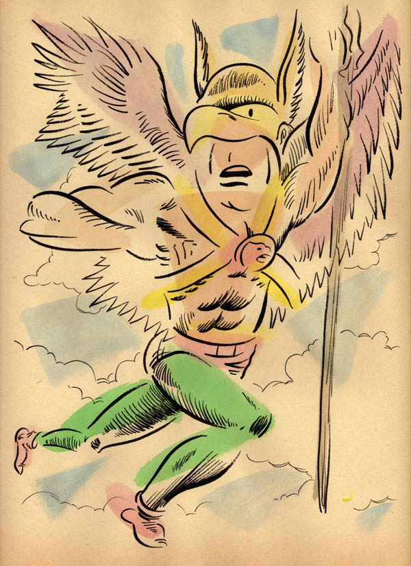 "NEO-EXPRESSIVE HAWKMAN" is copyright ©2008 by Jeremy Eaton.  All rights reserved.  Reproduction prohibited.