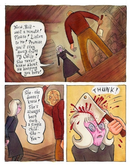 "The Bloody Cardinal - page 77" is copyright ©2008 by Richard Sala.  All rights reserved.  Reproduction prohibited.