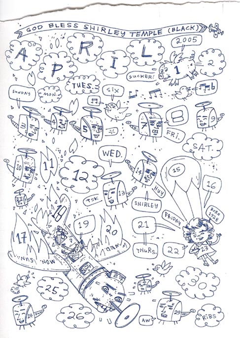 "April Calendar Page" is copyright ©2008 by Steven Weissman.  All rights reserved.  Reproduction prohibited.