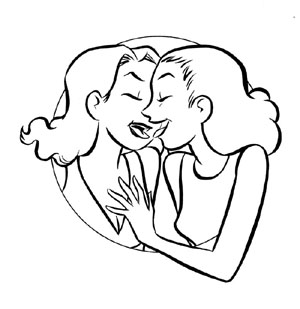 "Hot Kiss" is copyright ©2008 by Colleen Coover.  All rights reserved.  Reproduction prohibited.