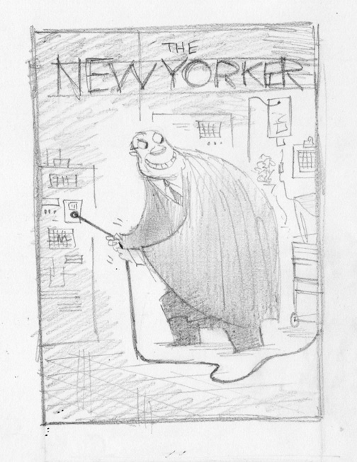 "New Yorker - Pulling The Plug" is copyright ©2008 by Bob Staake.  All rights reserved.  Reproduction prohibited.