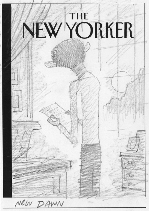 "New Yorker - Obama's New Dawn" is copyright ©2008 by Bob Staake.  All rights reserved.  Reproduction prohibited.