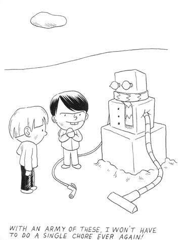 "Xmas Dang! #5 panel (Robot Snowman)" is copyright ©2008 by Martin Cendreda.  All rights reserved.  Reproduction prohibited.