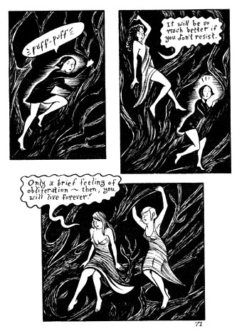 "Peculia & The Groon Grove Vampires p.71" is copyright ©2008 by Richard Sala.  All rights reserved.  Reproduction prohibited.