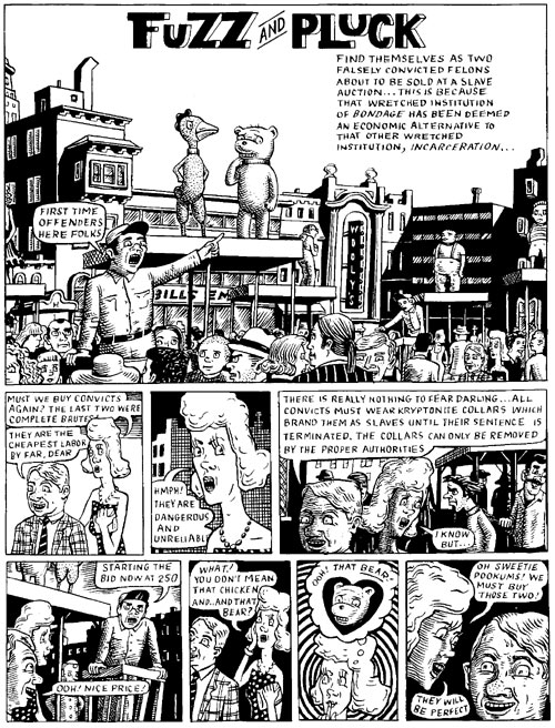 "Fuzz & Pluck chapter 2, page 1" is copyright ©2008 by Ted Stearn.  All rights reserved.  Reproduction prohibited.
