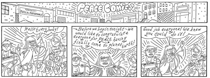 "LAVENDER DIAMOND - PEACE COMICS 1" is copyright ©2008 by Ron Regé, Jr..  All rights reserved.  Reproduction prohibited.