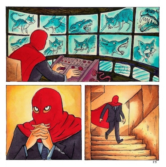 "Super-Enigmatix - Page 23" is copyright ©2008 by Richard Sala.  All rights reserved.  Reproduction prohibited.