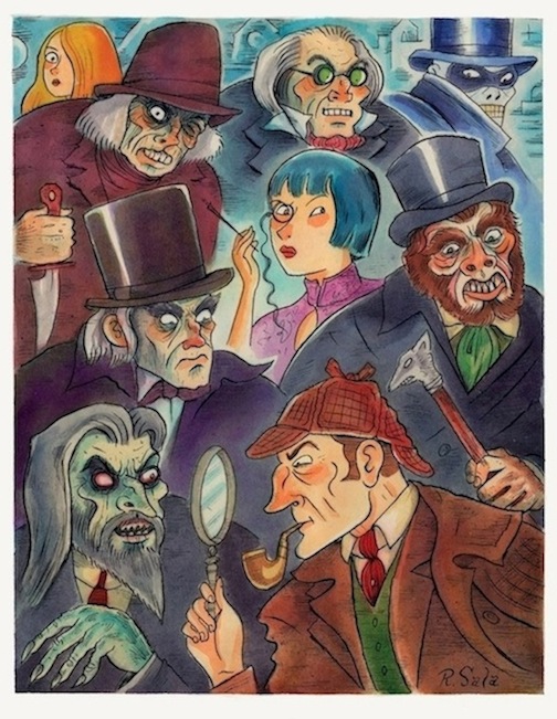 "City of Mystery" is copyright ©2008 by Richard Sala.  All rights reserved.  Reproduction prohibited.