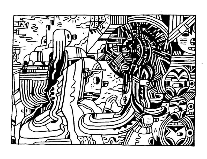 "ENTER THE CARTOON UTOPIA #06" is copyright ©2008 by Ron Regé, Jr..  All rights reserved.  Reproduction prohibited.