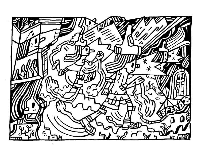 "ENTER THE CARTOON UTOPIA #04" is copyright ©2008 by Ron Regé, Jr..  All rights reserved.  Reproduction prohibited.
