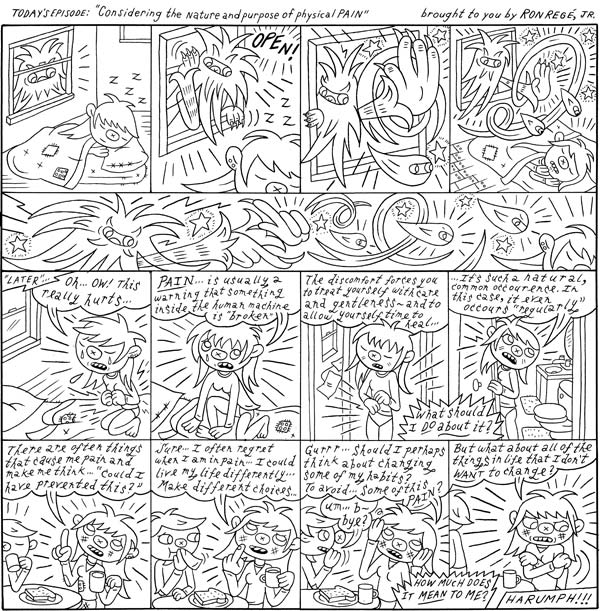 "OUCH - Girl comic" is copyright ©2008 by Ron Regé, Jr..  All rights reserved.  Reproduction prohibited.