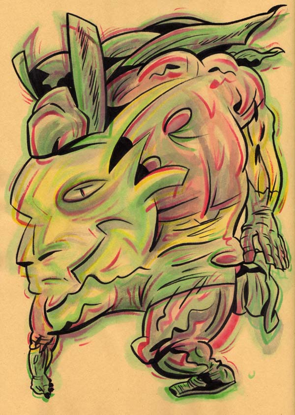 "TRANSMUTATIVE MR. MIRACLE!" is copyright ©2008 by Jeremy Eaton.  All rights reserved.  Reproduction prohibited.