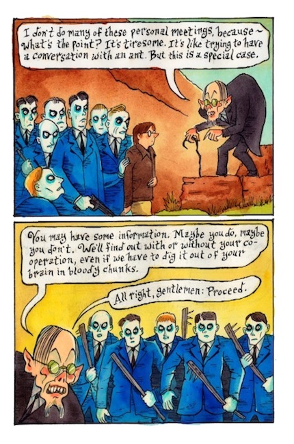 "VIOLENZIA RETURNS - Page 18" is copyright ©2008 by Richard Sala.  All rights reserved.  Reproduction prohibited.