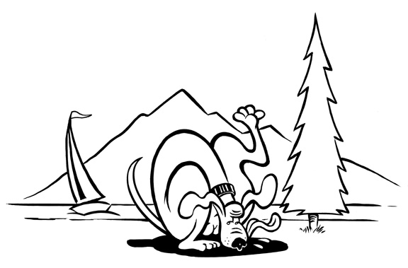 "Sack lick" is copyright ©2008 by Pat Moriarity.  All rights reserved.  Reproduction prohibited.
