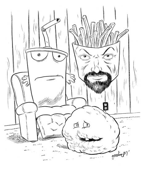 "DAYTROTTER - Aqua Teen Hunger Force" is copyright ©2008 by Robert Goodin.  All rights reserved.  Reproduction prohibited.