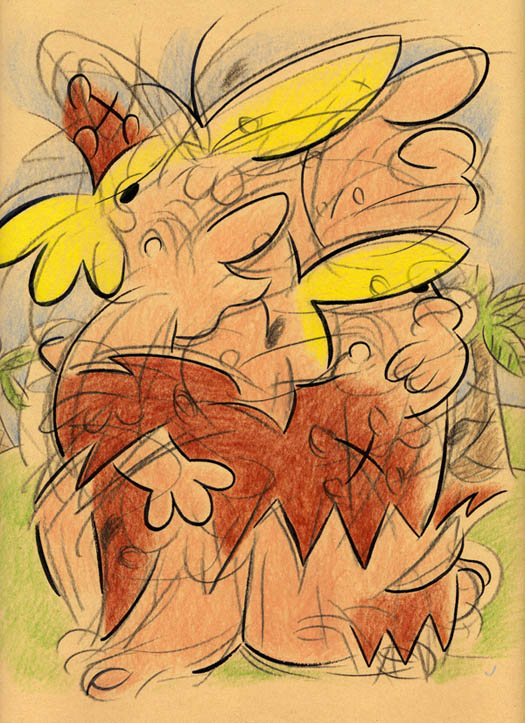 "IMPRESSIONISTIC BARNEY RUBBLE" is copyright ©2008 by Jeremy Eaton.  All rights reserved.  Reproduction prohibited.