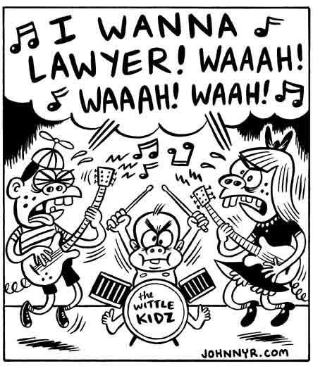 "Portland Mercury illo - Crybaby Band" is copyright &copy;2008 by Johnny Ryan.  All rights reserved.  Reproduction prohibited.