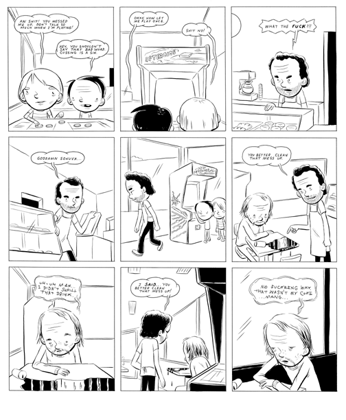 "The First Time I Played Asteroids (pg.2)" is copyright ©2008 by Martin Cendreda.  All rights reserved.  Reproduction prohibited.