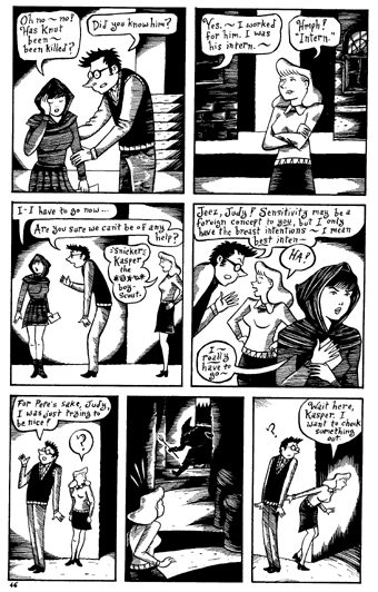 "Mad Night - page 46" is copyright ©2008 by Richard Sala.  All rights reserved.  Reproduction prohibited.